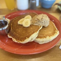 The Griddle - Peanut butter banana pancakes