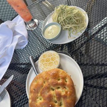 Via Locusta - Zucchini fritto (top) and focaccia - Italian Near Me - Philadelphia, Pennsylvania Via Locusta - Zucchini fritto (top) and focaccia - Italian Near Me - Philadelphia, Pennsylvania