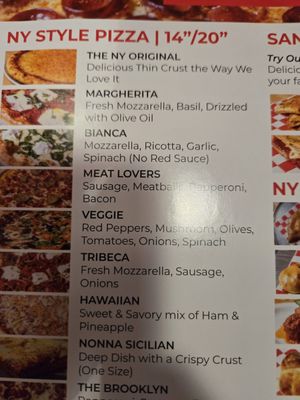 Menu photo 5 The NY Pizza Place - Tamarac Tamarac, FL Menu photo 5 The NY Pizza Place - Tamarac Tamarac, FL