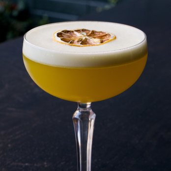 Nighthawk - Honey Bee: A very dry cocktail with white rum, ginger turmeric honey, maraschino, lime, egg white, chuncho bitters. - Cocktail Bars Near Me - Redwood City, California