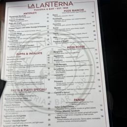 The menu The menu