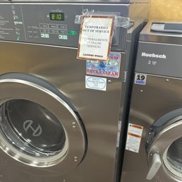 Half of their machines don't work. Rude staff and dirty dryers. DONT GO HERE. Half of their machines don't work. Rude staff and dirty dryers. DONT GO HERE.