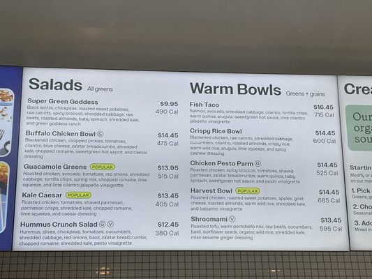 Menu photo 3 sweetgreen - Healthy Salads, Wraps, and Bowls Walnut Creek, CA