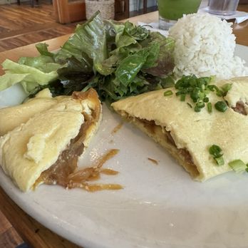 Koko Head Cafe - Miso Miso smoked pork and onion omelette, salad, toast Great French style omelette - Breakfast & Brunch Near Me - Honolulu, Hawaii