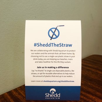 Curt’s Cafe - Love this eco-friendly movement and partnership with the Shedd to stay away from plastic straws. - Cafes Near Me - Highland Park, Illinois
