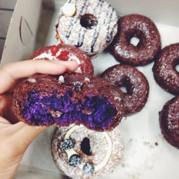 Friendly Donuts - Ube donut, so sad they didn't have the glazed ones ): - Donuts Near Me - Orange, California