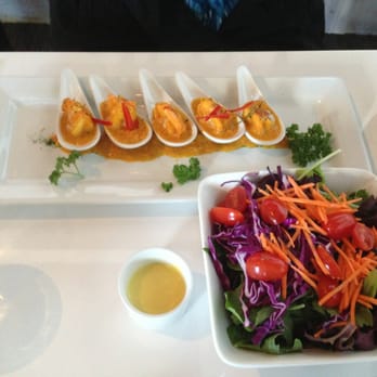 Kinnara Thai - Topaz shrimp with crabmeat and salad. - Thai Near Me - Van Nuys, California