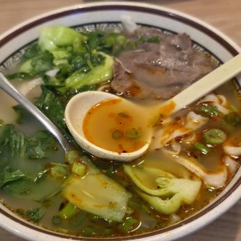 KungFu Kitchen - Spicy Beef Hand-Cut Noodle W/Soup - Chinese Near Me - Brookline, Massachusetts