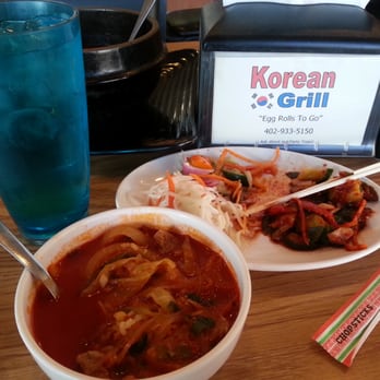 Korean Grill - I get this soup, Spicy Vegetable Beef, a lot! It's so good. - Korean Near Me - Bellevue, Nebraska
