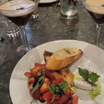 A'Bouzy - Expresso Martinis & Strawberry Burrata - Champagne Bars Near Me - Houston, Texas