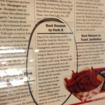 Sutter Cafe - The 7x7 article that pushed Holly into the local food spotlight - Desserts Near Me - San Francisco, California