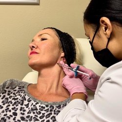 Quenby's Aesthetics & Wellness - Our amazing Medical Director, Megha, is refreshing and defining Q's jawline with Volux.