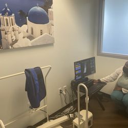 Roka Foot and Ankle Centers - X-ray room. Dr. Buckley explaining the images.