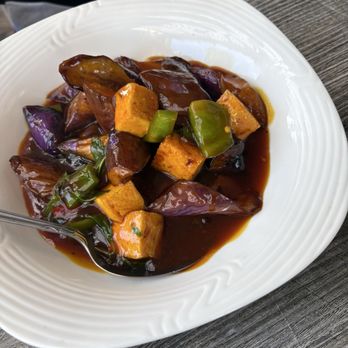 Happy Flower Eatery & Boba - Savory Stir-fried Eggplant and Tofu - Vietnamese Near Me - Sunnyvale, California