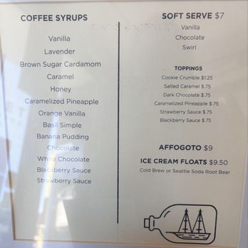 Mainstay Provisions - Menu: coffee syrups & soft serve - Cafes Near Me - Seattle, Washington Mainstay Provisions - Menu: coffee syrups & soft serve - Cafes Near Me - Seattle, Washington