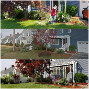 TreeLine - Trimming back over grown bushes, remaking mulch beds, and trimming back a maple tree. - Landscaping Near Me