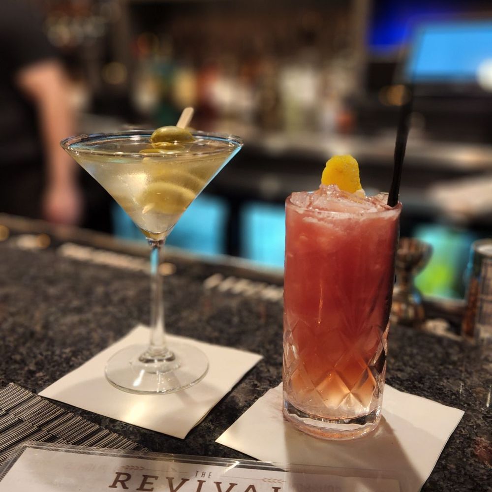 Martini and a black barrel buck Martini and a black barrel buck