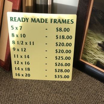 The Great Frame Up - Prices for frames. And they're really nice - Framing Near Me - Niles, Illinois