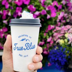 True Blue Drive-Thru - Salted caramel and Irish cream latte with whipped cream. Photo by Oanh McClure.