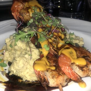 The Patten House Restaurant and Bar - Bourbon lime prawns with avocado mashed potatoes - Bars Near Me - Geneva, Illinois The Patten House Restaurant and Bar - Bourbon lime prawns with avocado mashed potatoes - Bars Near Me - Geneva, Illinois