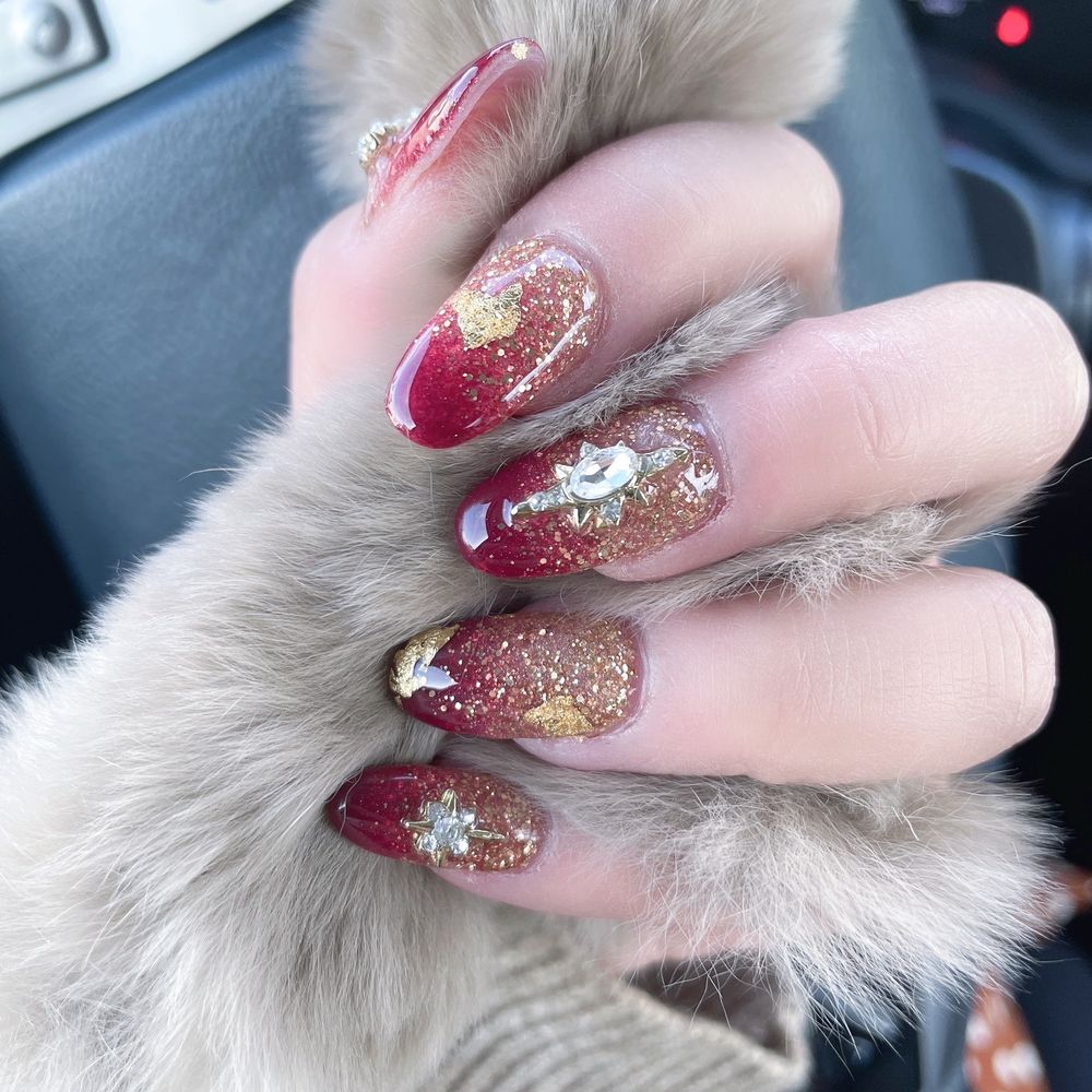 Papillon Nail Studio - dipping powder ombré extension for Christmas and New Year! - Nail Salons Near Me - Santa Barbara, California Papillon Nail Studio - dipping powder ombré extension for Christmas and New Year! - Nail Salons Near Me - Santa Barbara, California