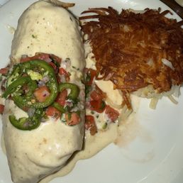 Chicken Chile Verde breakfast Burrito Chicken Chile Verde breakfast Burrito