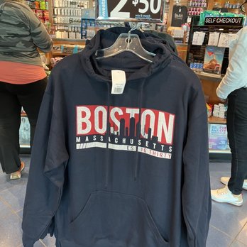 Hudson News - a sweatshirt on display in a store - Newspapers & Magazines Near Me - Boston, Massachusetts