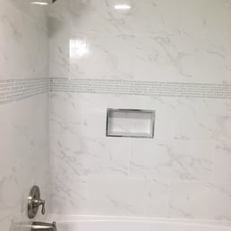 Guest Bath with Schluter trim in the niche Guest Bath with Schluter trim in the niche