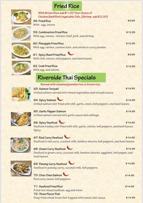 Menu photo 3 Riverside Thai Kitchen Riverside, CA