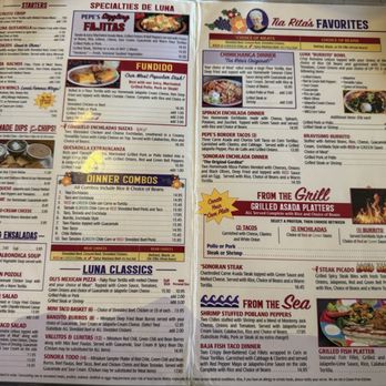Valle Luna - Menu July 2025 - Mexican Near Me - Chandler, Arizona
