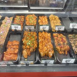Chicken wings all layed out nicely