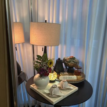 LUX MedSpa Brickell - Such a nice set up of Tea right at the lounge - Day Spas Near Me - Miami, Florida