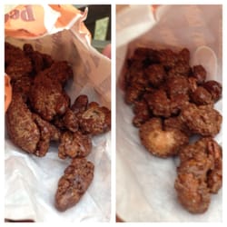 Gertrude Hawk Chocolate Shops - Warm candy-coated pecans and cashews. Soooo addicting.