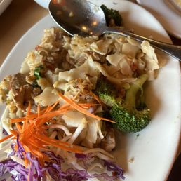 Not sure what the noodle dish was but it was delicious. Ordered it with pork Not sure what the noodle dish was but it was delicious. Ordered it with pork