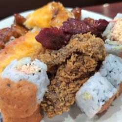 Asian Buffet - The katsu chicken cutlets were surprisingly good.