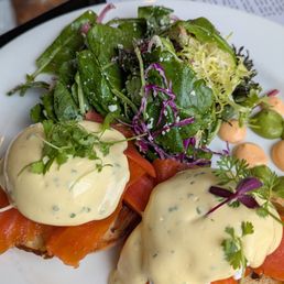 Weekend at Benny's (Salmon eggs bendict)