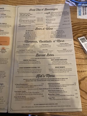 Menu photo 8 Cracker Barrel Old Country Store Pueblo, CO