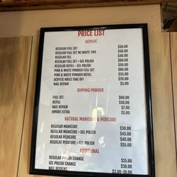 Perfect Nails - Nail menu