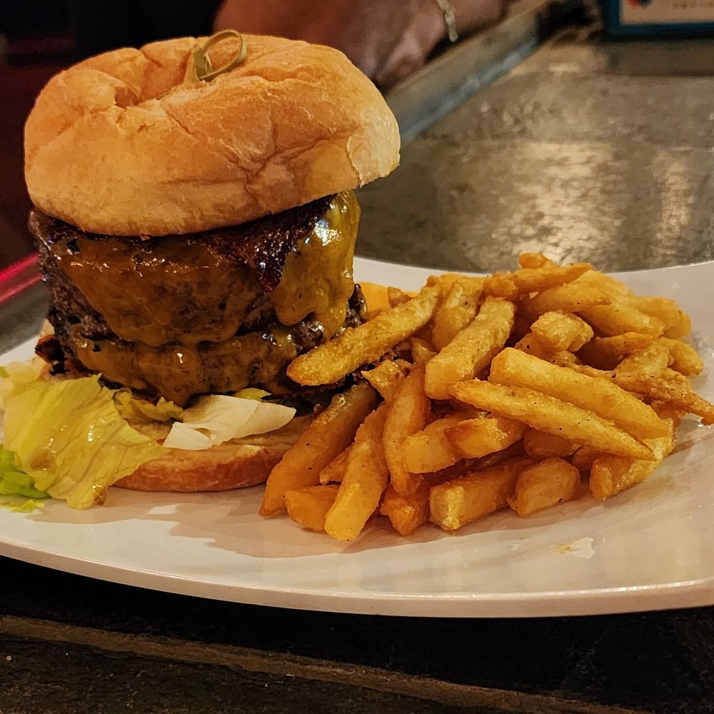 Double Mushroom Swiss Burger Double Mushroom Swiss Burger