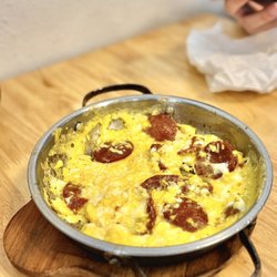 Fried Eggs with Sausage ($14)