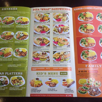 Green Olive - Menu. June 2017 - Mediterranean Near Me - Downey, California