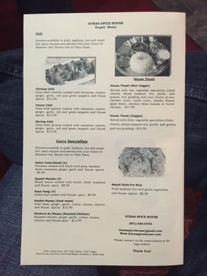Menu photo 1 Guras Spice House Herriman, UT