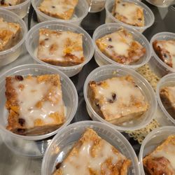 Mama Jambalaya - Peach Raisin Bread Pudding