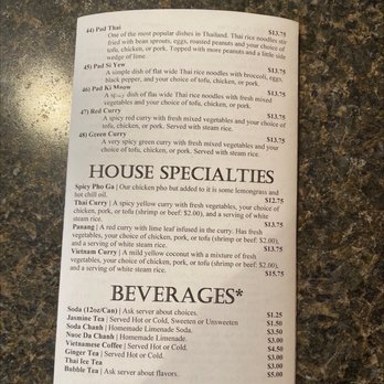 Viet Thai Restaurant - Back of menu - Vietnamese Near Me - Essex, Vermont Viet Thai Restaurant - Back of menu - Vietnamese Near Me - Essex, Vermont