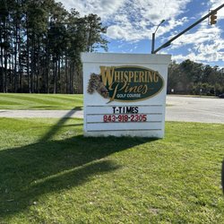 Whispering Pines Golf Course - Sign