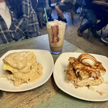 Biscuit Head - Filthy animal and Mimosa Fried Chicken Biscuit - Cafes Near Me - Asheville, North Carolina