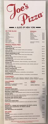 Menu photo 8 Joe's Pizza West Hollywood, CA Menu photo 8 Joe's Pizza West Hollywood, CA