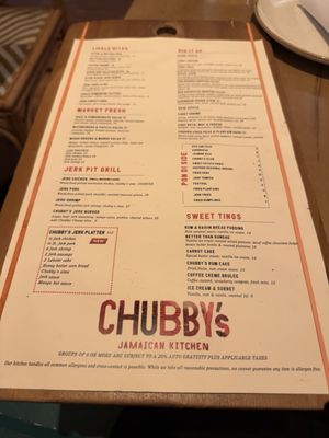 Menu photo 1 Chubby's Jamaican Kitchen Toronto, ON Menu photo 1 Chubby's Jamaican Kitchen Toronto, ON