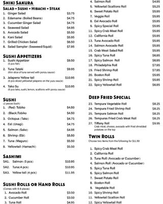 Menu photo 2 Shiki Sakura Birmingham, AL