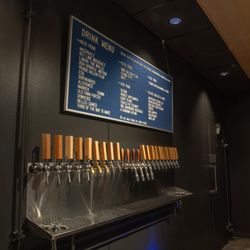 Narrow Gauge Brewing Company - Grand opening beer list and taps in the new taproom space.